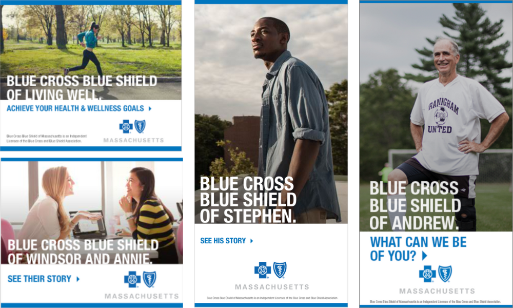 Blue Cross Blue Shield Massachusetts advertising examples