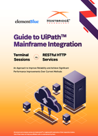 Element Blue and HostBridge Technology release Guide to UiPath Mainframe Integration