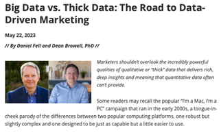 Big Data vs. Thick Data: The Road to Data-Driven Marketing