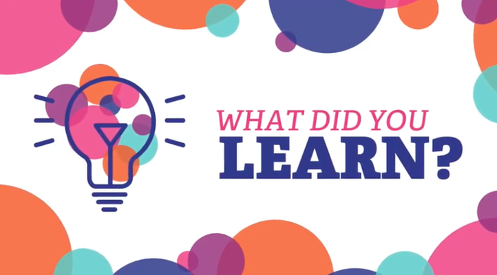 What Did You Learn - Tidal Health Group