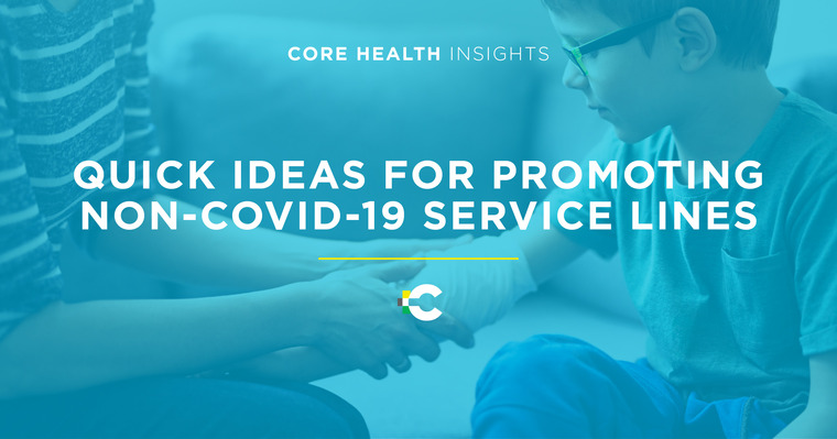 Consumers need non-COVID-19-related healthcare service lines